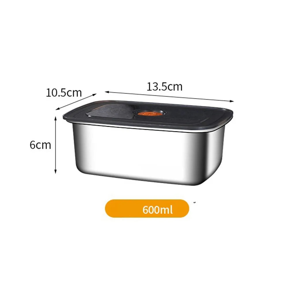Lunch Box Inox 600 à 3200 ml avec Couvercle Hermétique