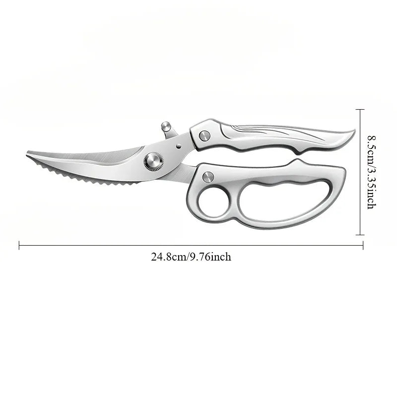 outil de cuisine en inox avec poignée ergonomique