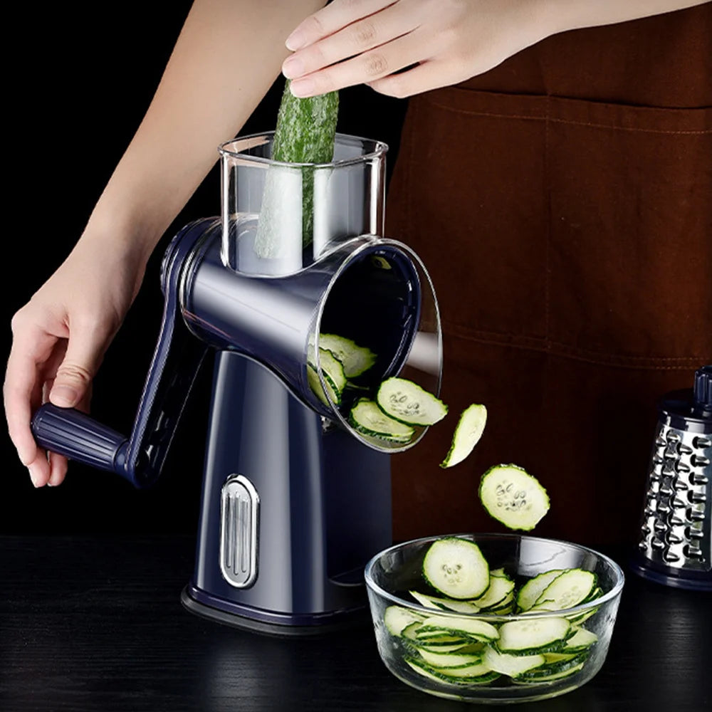 Mandoline Râpe Manuelle à Lames Multiples pour Légumes et Fromage