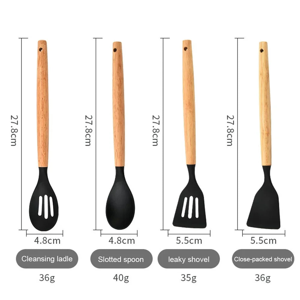 outils de pâtisserie en silicone blanc et noir