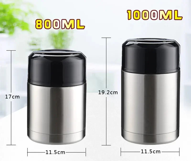 boîte isotherme inox avec couverts intégrés