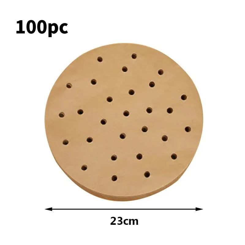 Papier Cuisson Air Fryer Jetable Antiadhésif Lot de 100 Pièces Air Fryer