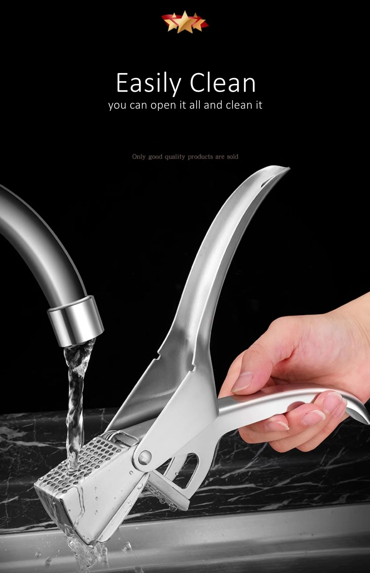 presse ail avec prise en main confortable