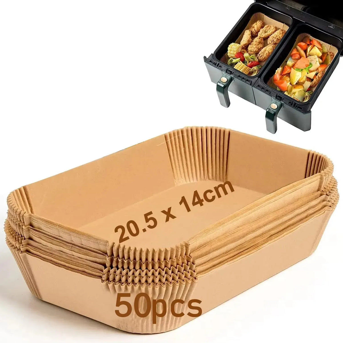 Kit Accessoires Friteuse Sans Huile - 6 Pièces Réutilisables Air Fryer