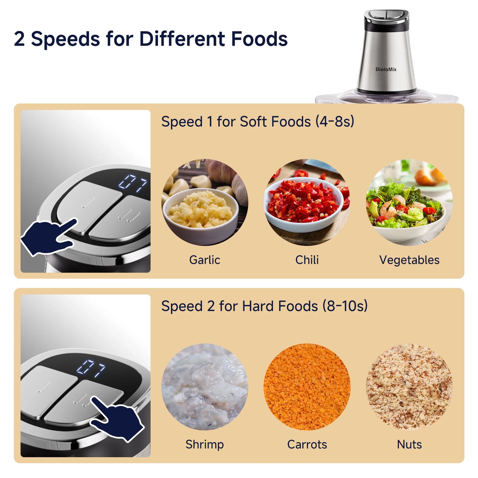 robot cuisine hachoir 2 litres pour aliments variés
