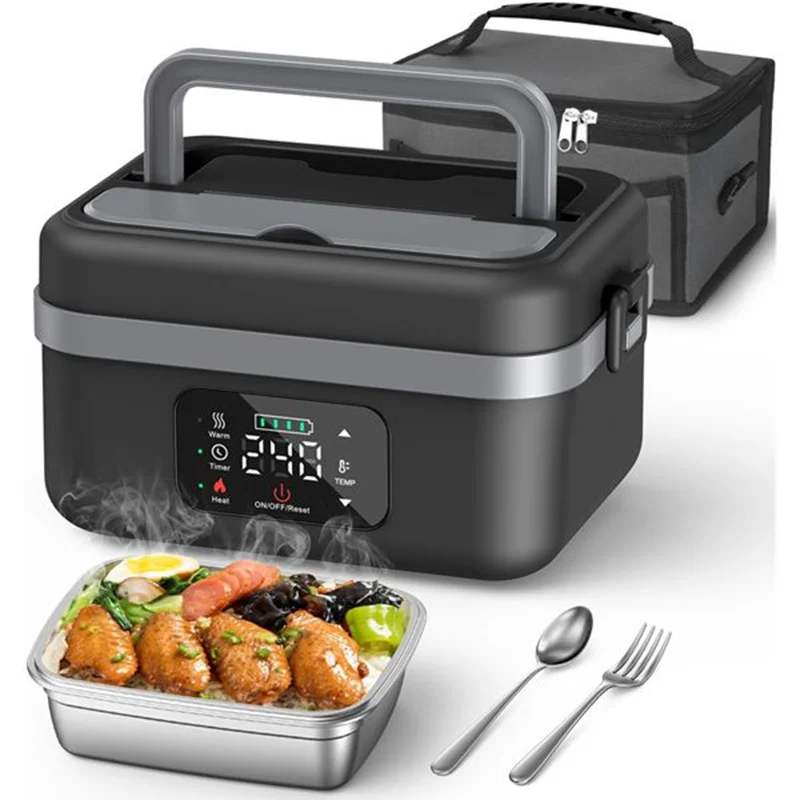 Lunch Box Chauffante Électrique 16000mAh 220V pour Bureau et Voyage