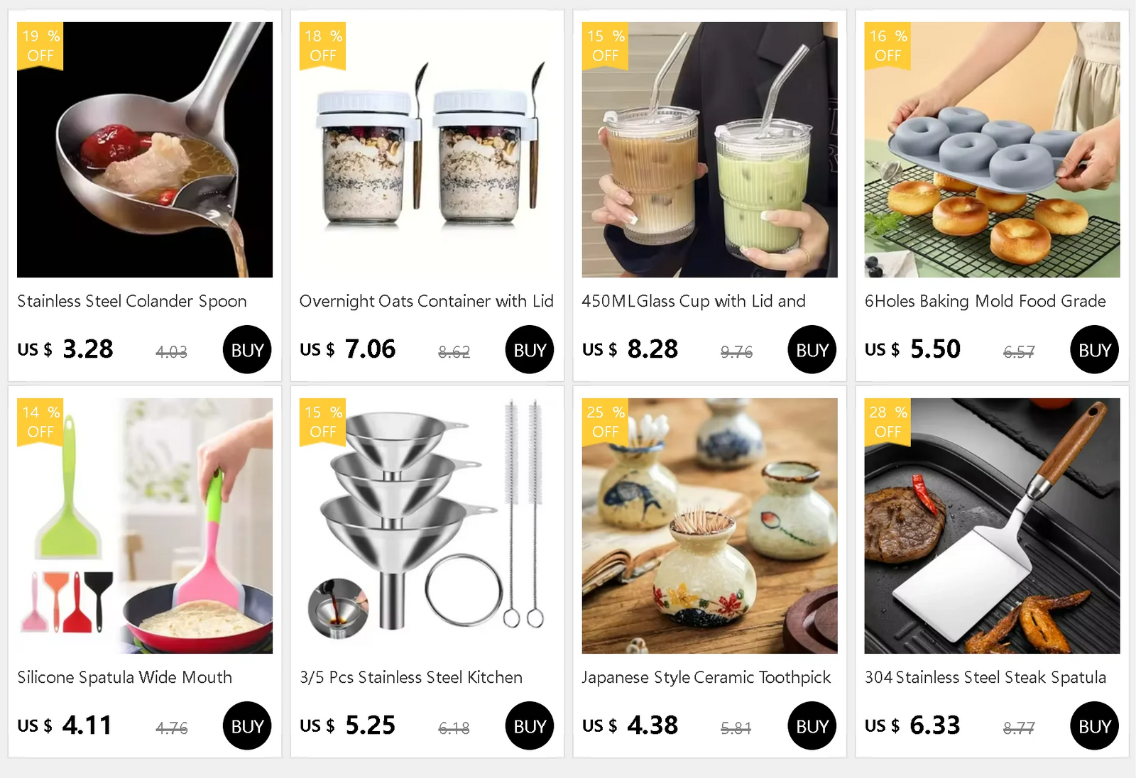 spatules de cuisine anti adhésives pour recettes