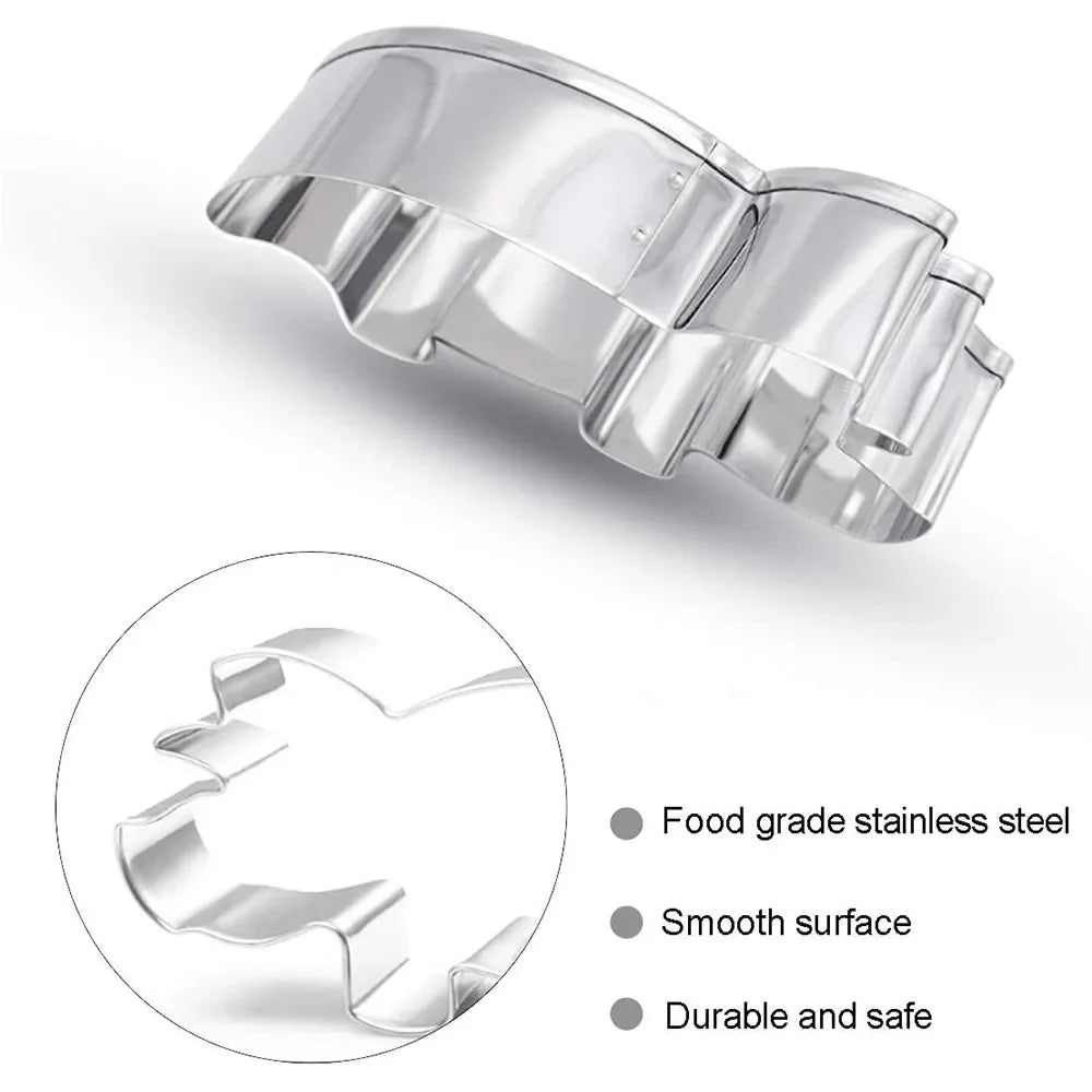 Emporte-pièces à biscuits dinosaures en inox - Set de 7 pièces