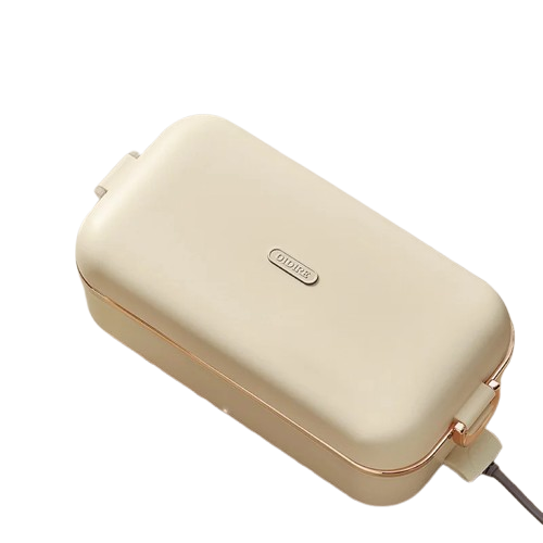 Lunch Box Chauffante Électrique 45W 800ml — Cuve Inox 304, Sans Eau, 70°C
