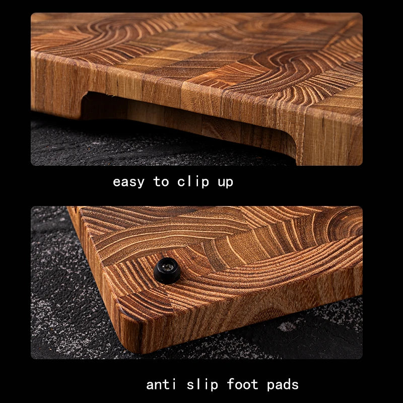 Planche à Découper en Bois de Teck Massif – 2 Tailles (34×22 cm ou 42×30 cm)