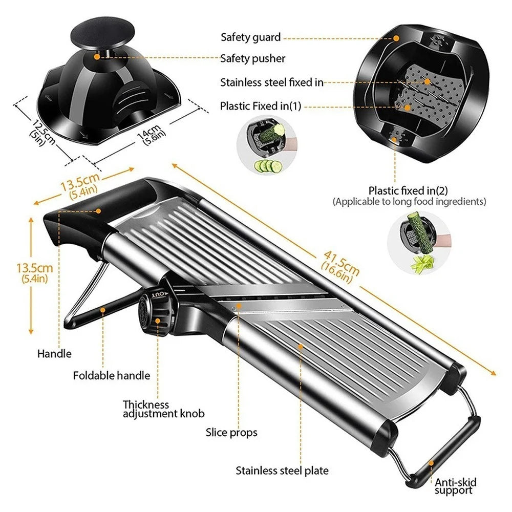 accessoire de cuisine mandoline en inox 304