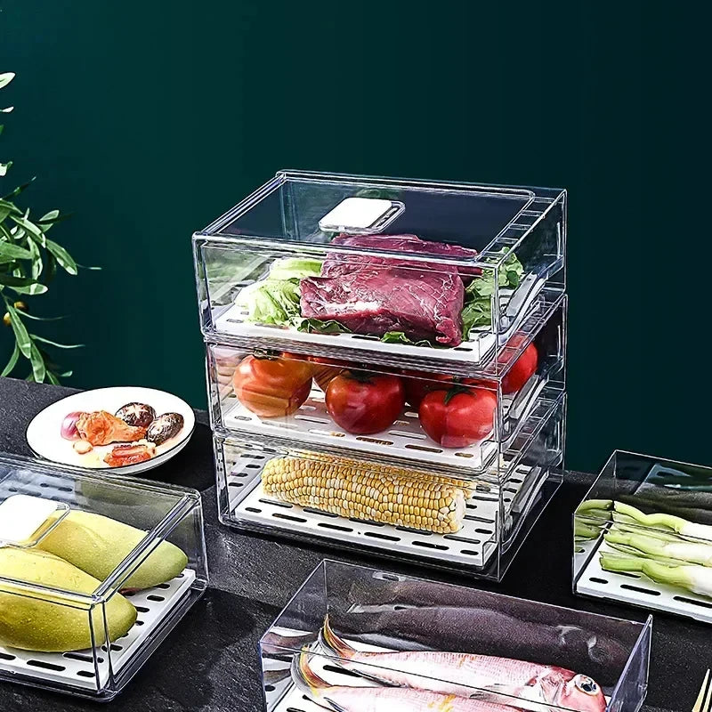 bac empilable pour rangement de légumes