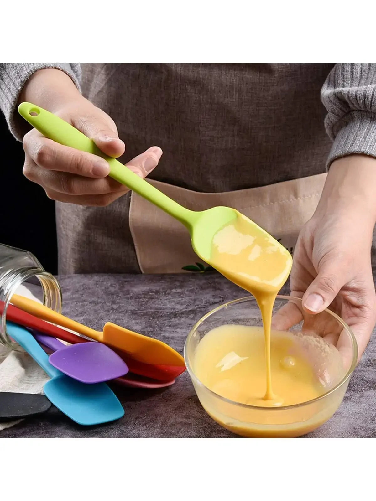 spatule pâtissière en silicone durable