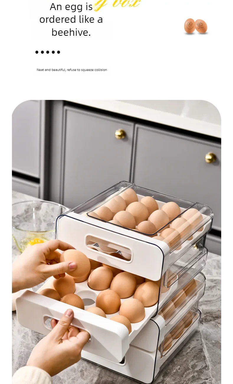 rangement multifonctionnel frigo œufs
