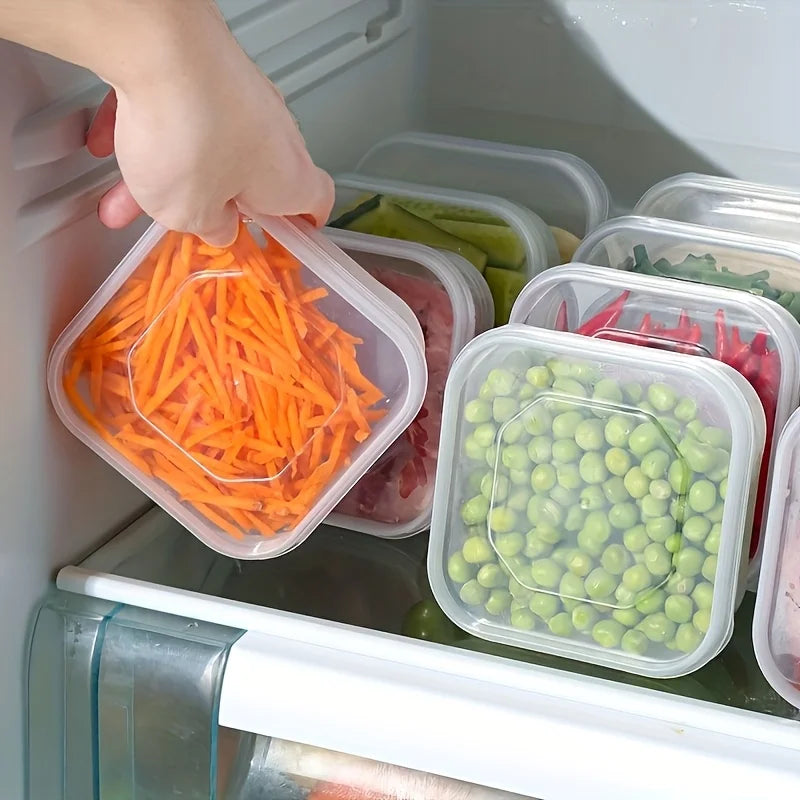 Boîte de Rangement Frigo Empilable pour Viande et Légumes 1L