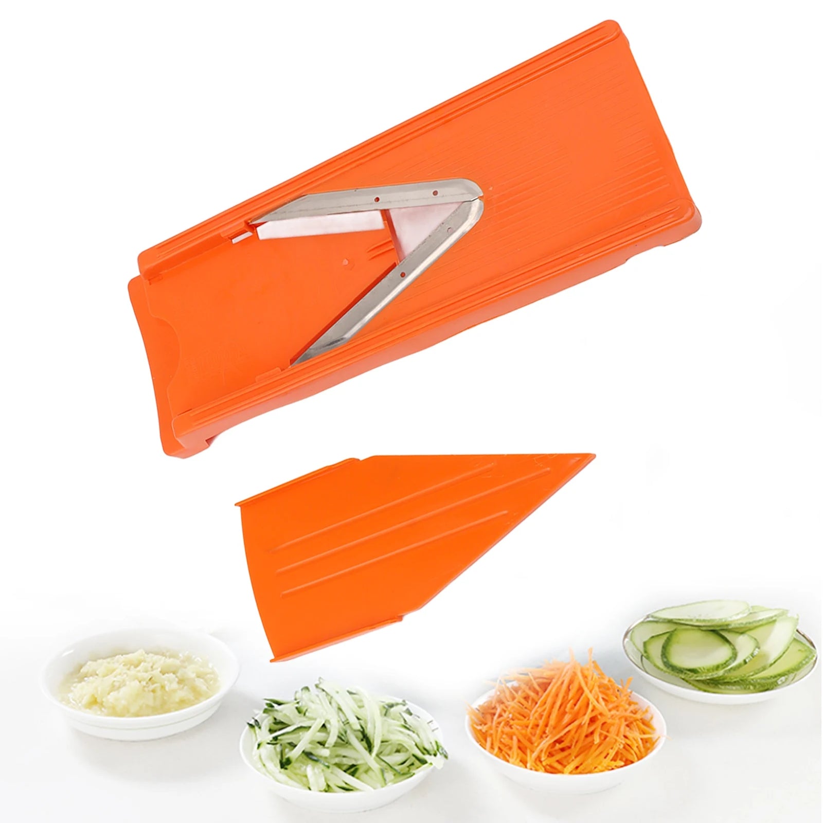 Mandoline à Lames en Acier Inox | Râpe à Légumes avec Protection