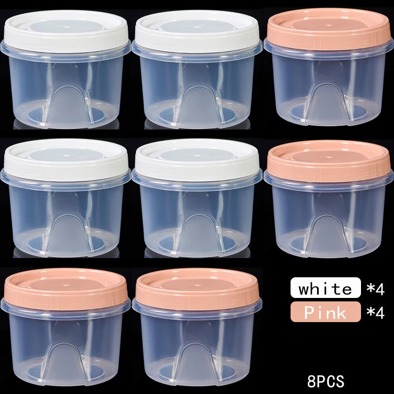Boîte de Rangement Frigo Hermétique 500ml | 8 Pièces Empilables