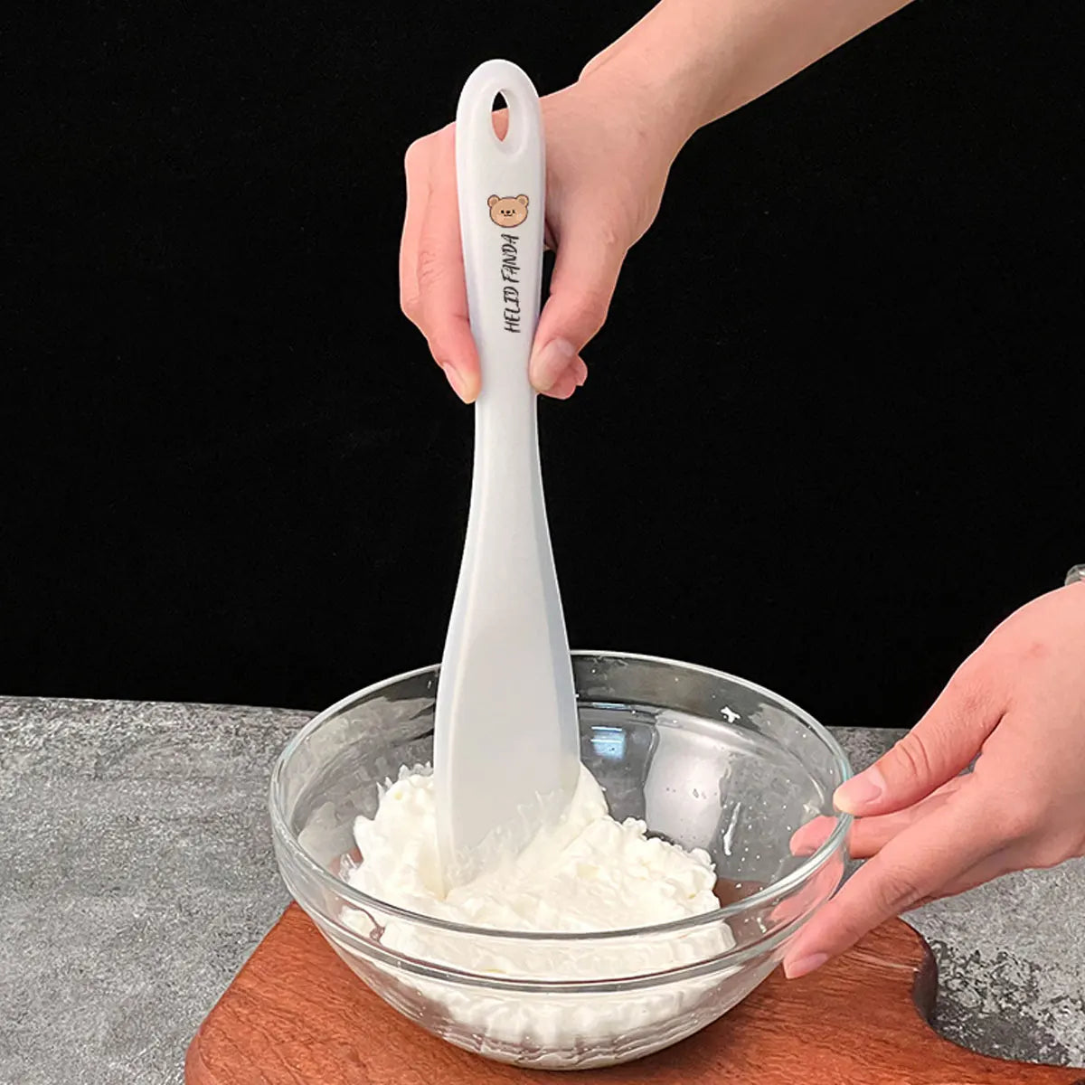 spatule en silicone antidérapante pour cuisine