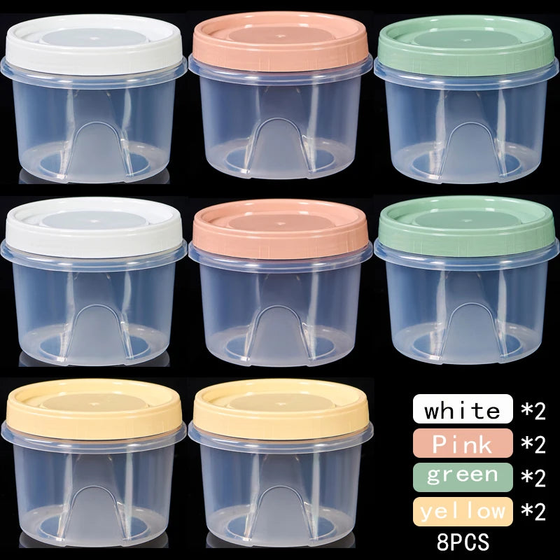 Boîte de Rangement Frigo Hermétique 500ml | 8 Pièces Empilables