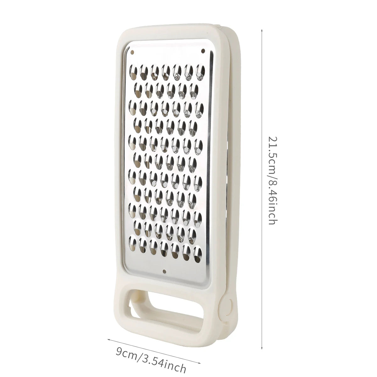 râpe multifonction en inox pour préparer les légumes