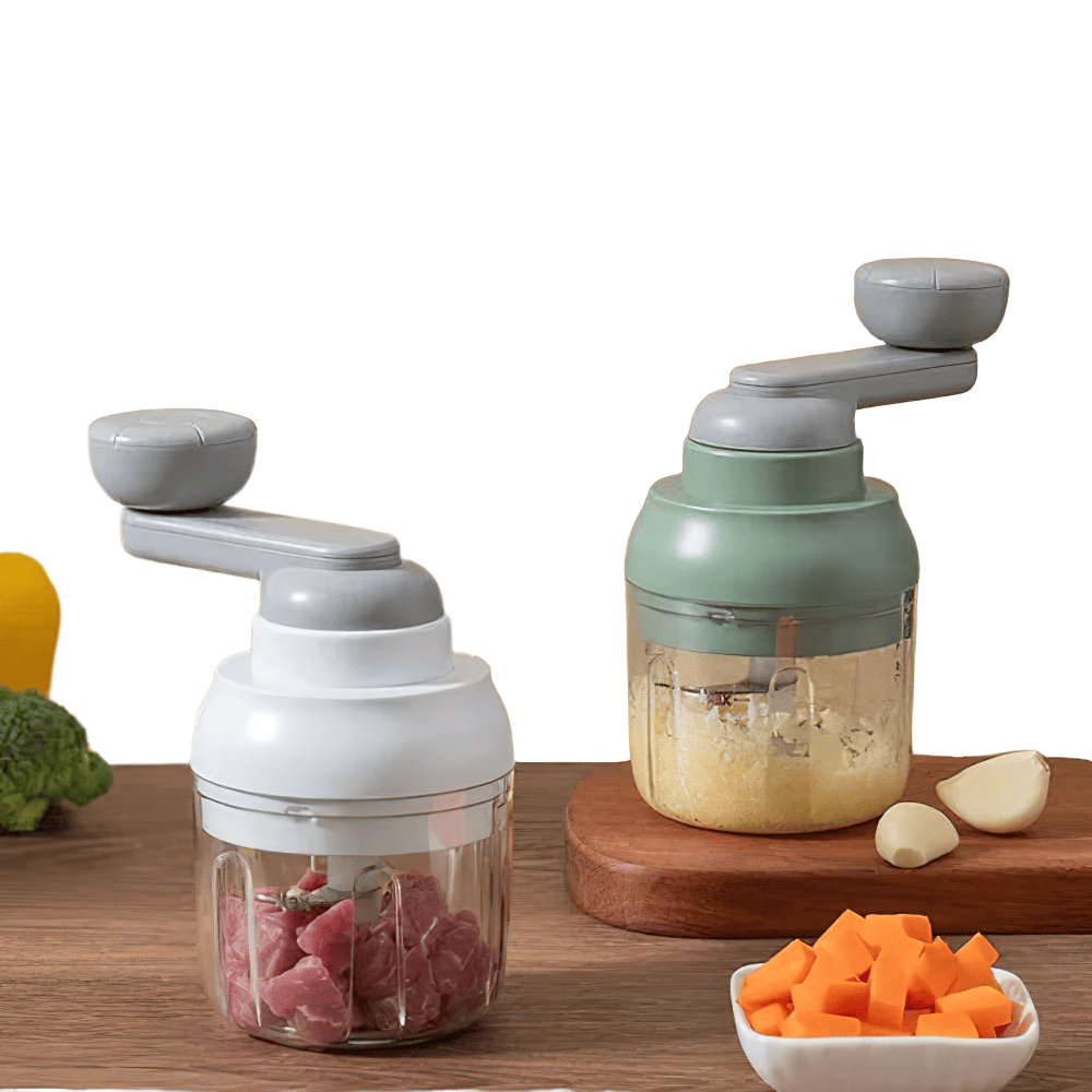 Mini-Hachoir Manuel 250ml pour Ail Légumes et Viande
