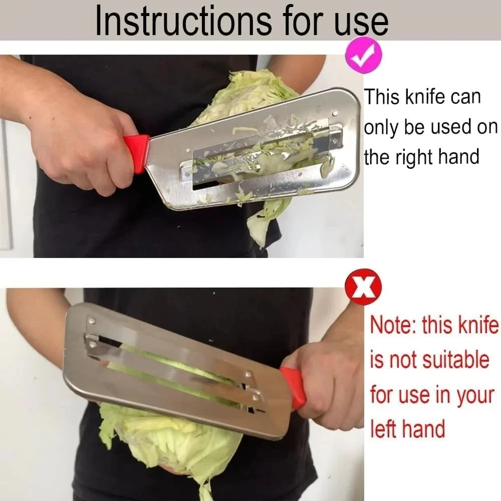 Coupe-légumes Inox Multifonction | Slicer Lame Plate Acier 2 pièces