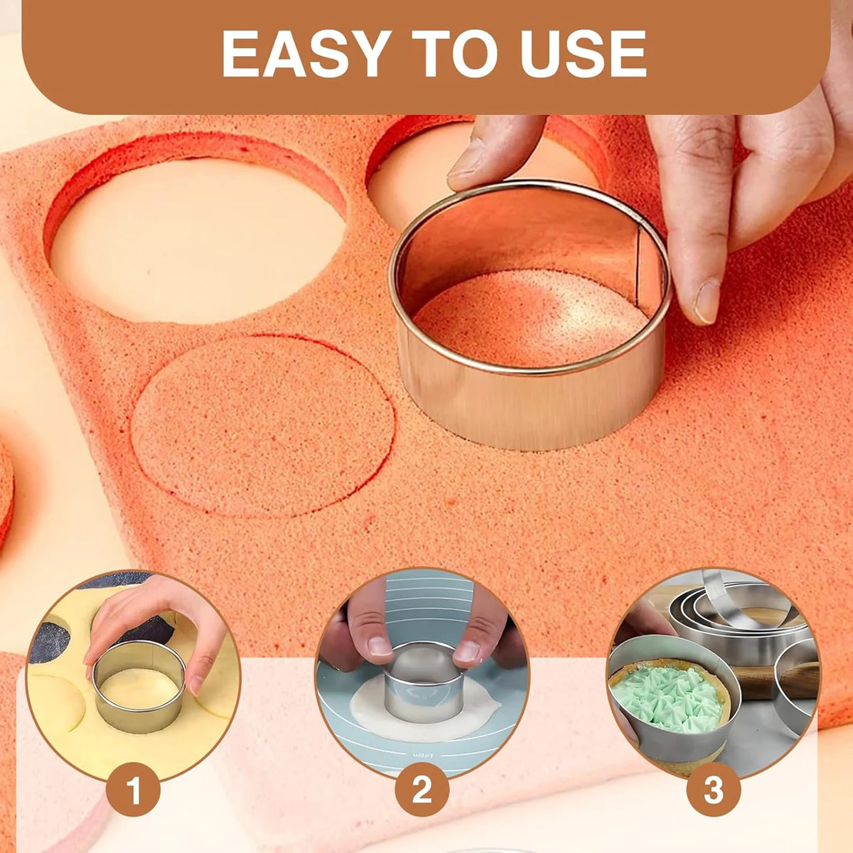 set emporte pieces pâtisserie en inox