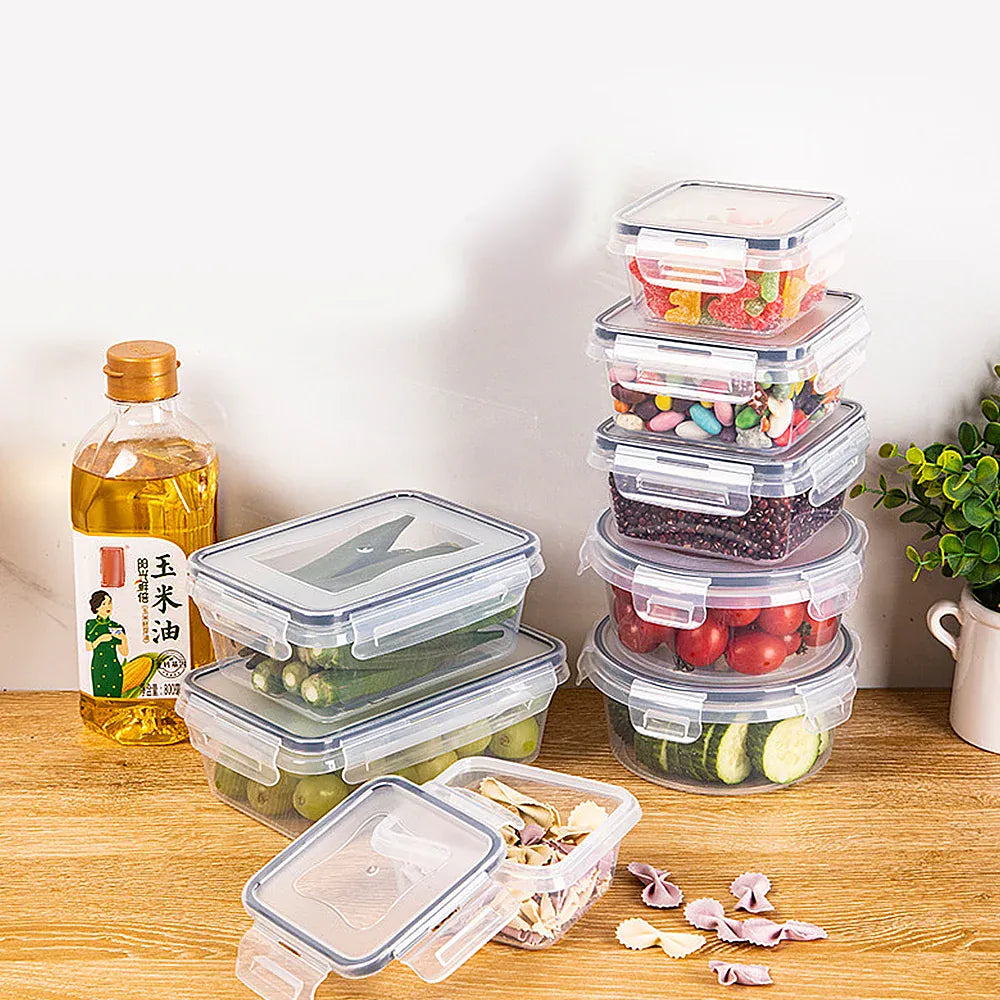 boîtes hermétiques transparentes de 800ml