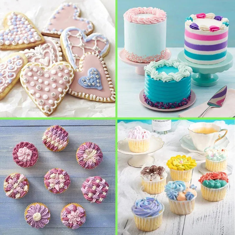 Poches à douilles pâtisserie 7 pièces réutilisables avec accessoires de décoration douillepoche
