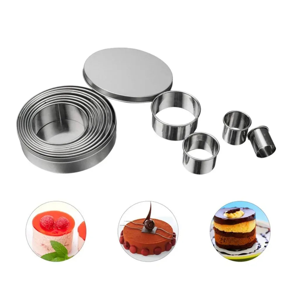 Ensemble de 11 emporte-pièces ronds en acier inoxydable pour pâtisserie emportepieces
