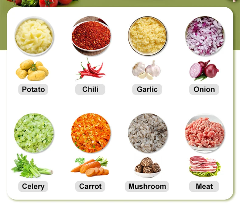 hachoir professionnel pour viande et légumes