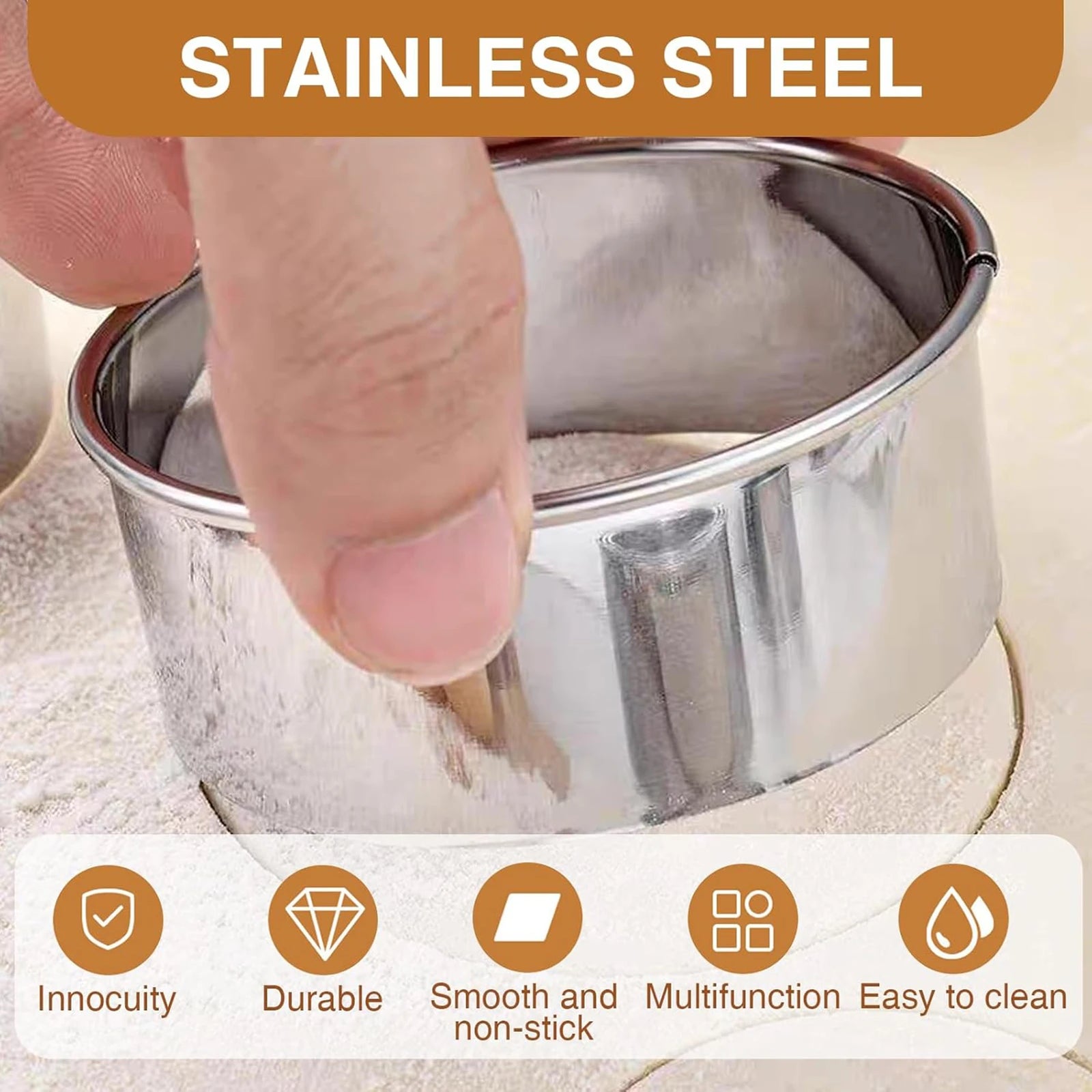 ensemble emporte pieces ronds en acier