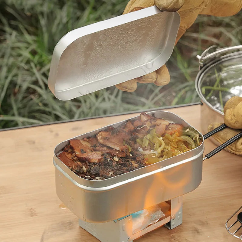 récipient camping aluminium pliable