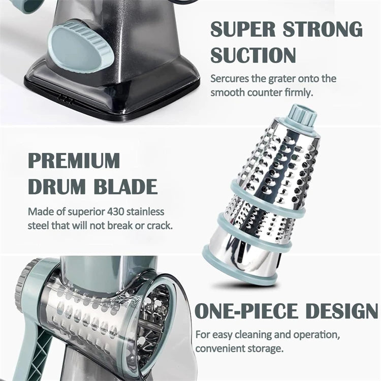 slicer rotatif à main pour ingrédients frais