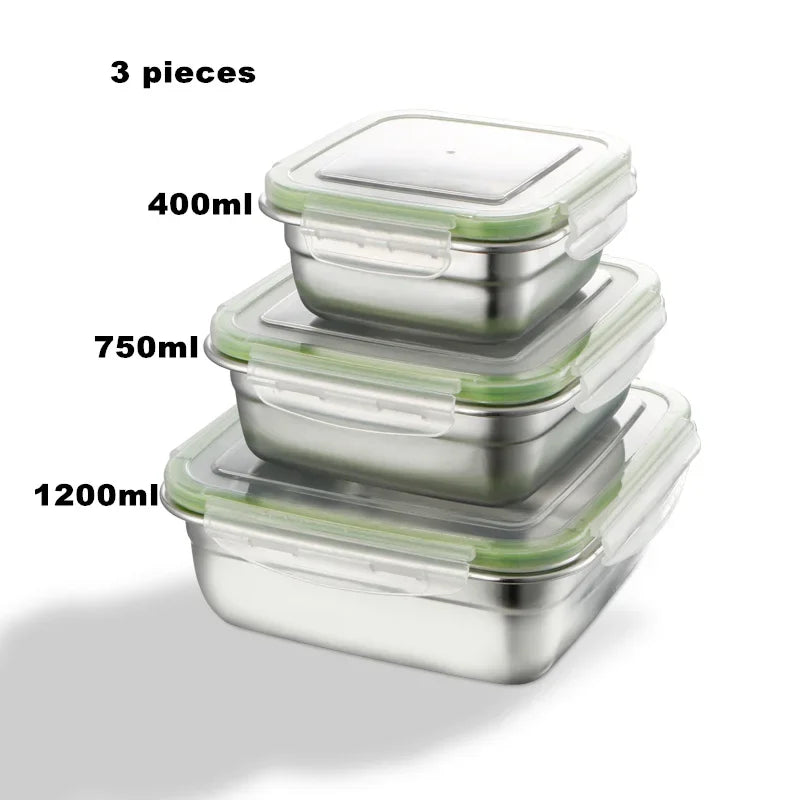 boîte de stockage inox pour aliments secs