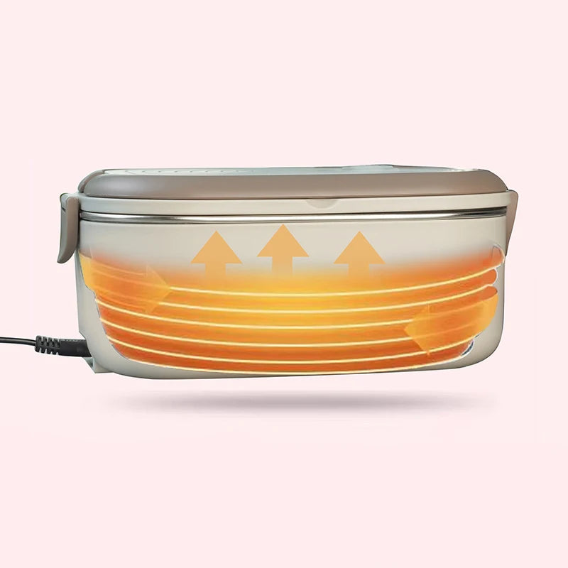 Lunch Box Chauffante Inox 1L 220V 18W | Boîte Chauffante Électrique