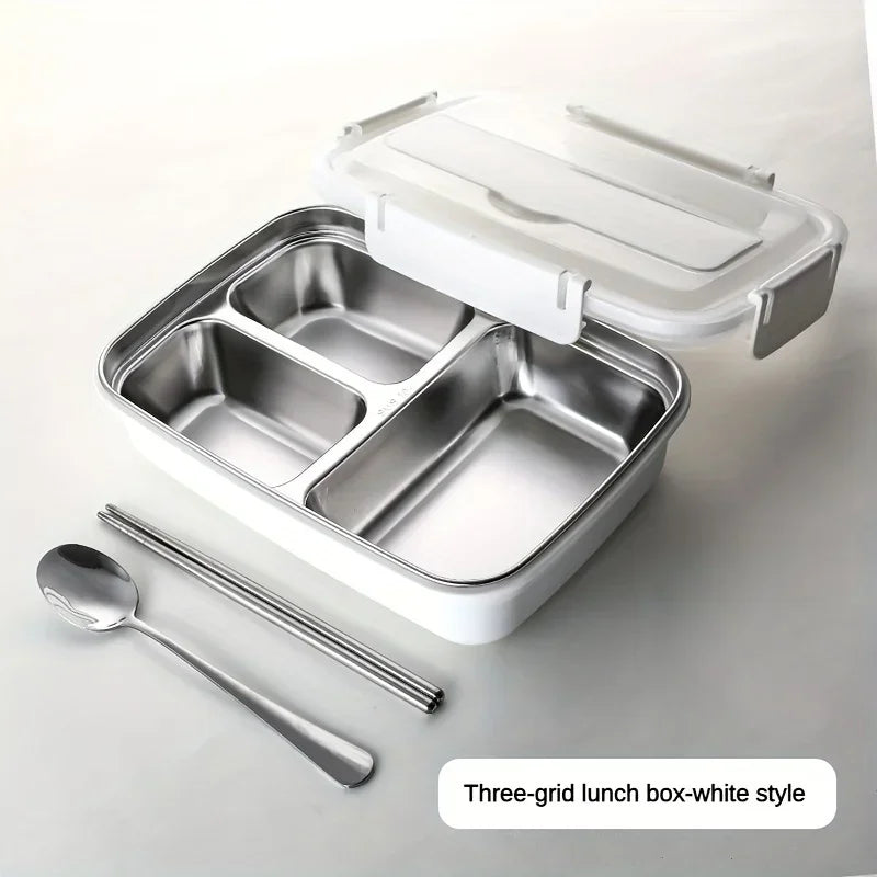 Bento Inox 3 Compartiments | Boîte Durable et Étanche 1,2L