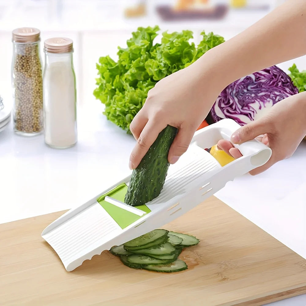 mandoline en inox avec réglage d'épaisseur des tranches