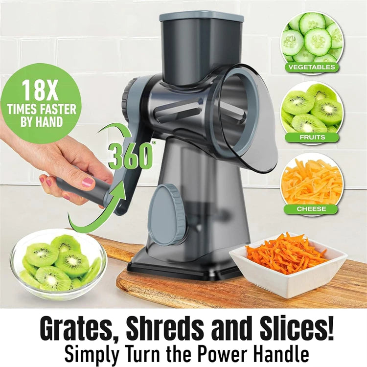 râpe à fromage et slicer ergonomique