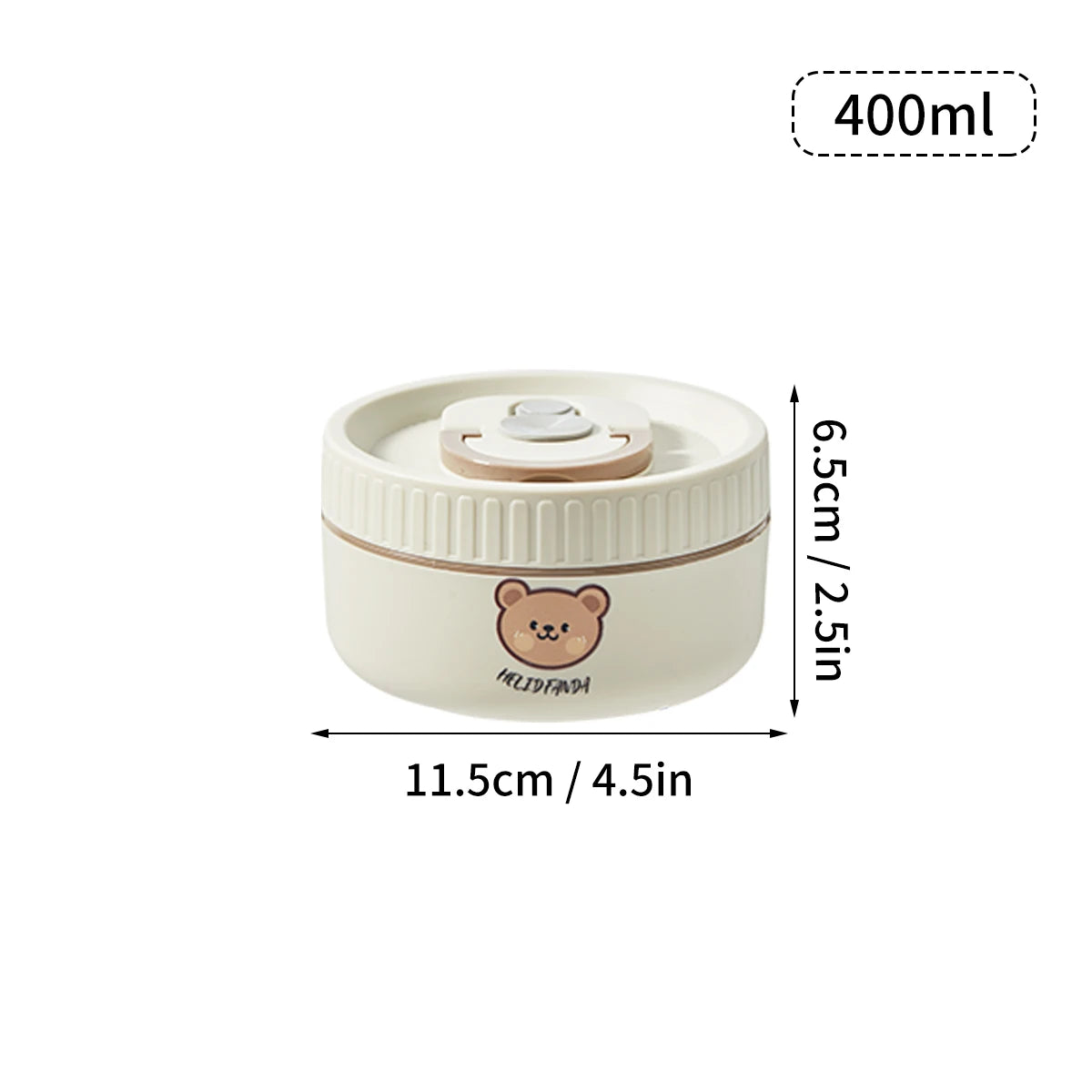 Ensemble de 2 Lunchbox cylindriques isothermes pour enfants (1 litre)
