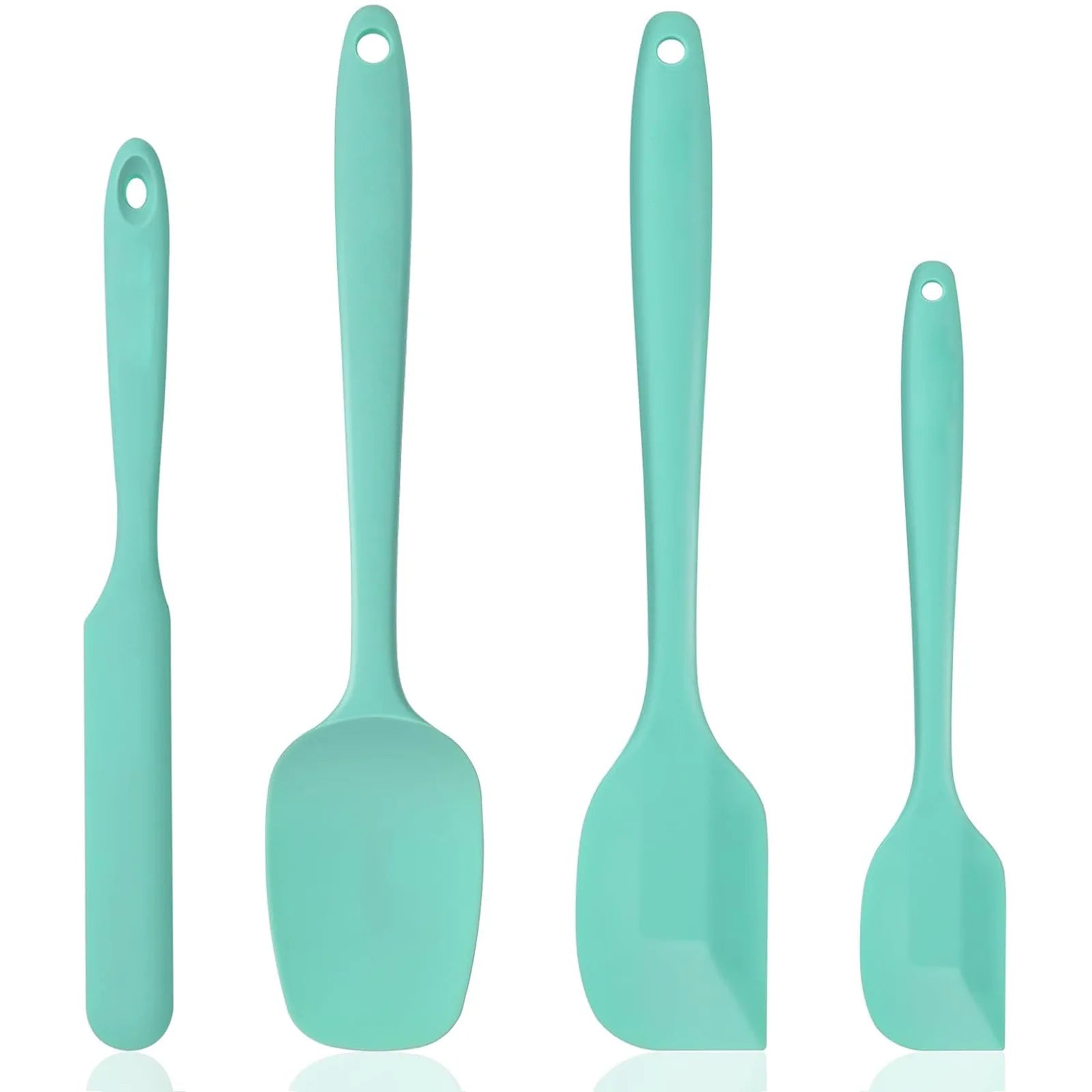 Set Spatules Silicone 4 pièces Résistantes à la Chaleur pour Cuisine