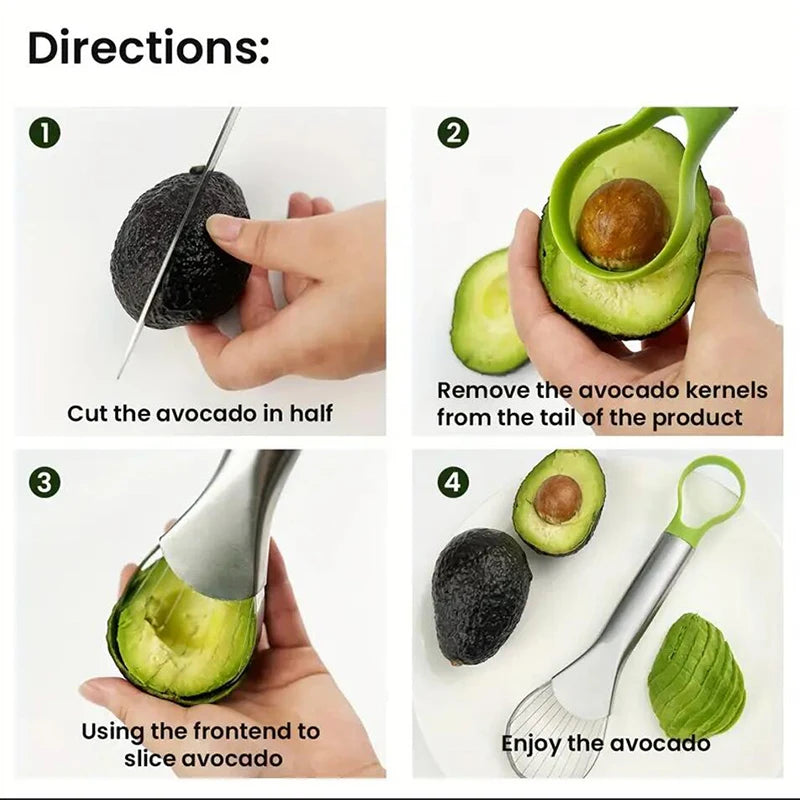 éplucheur innovant pour avocat et kiwi en acier