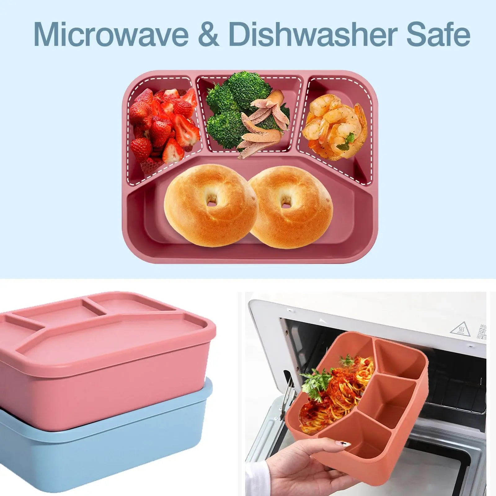 récipient durable en silicone pour aliments