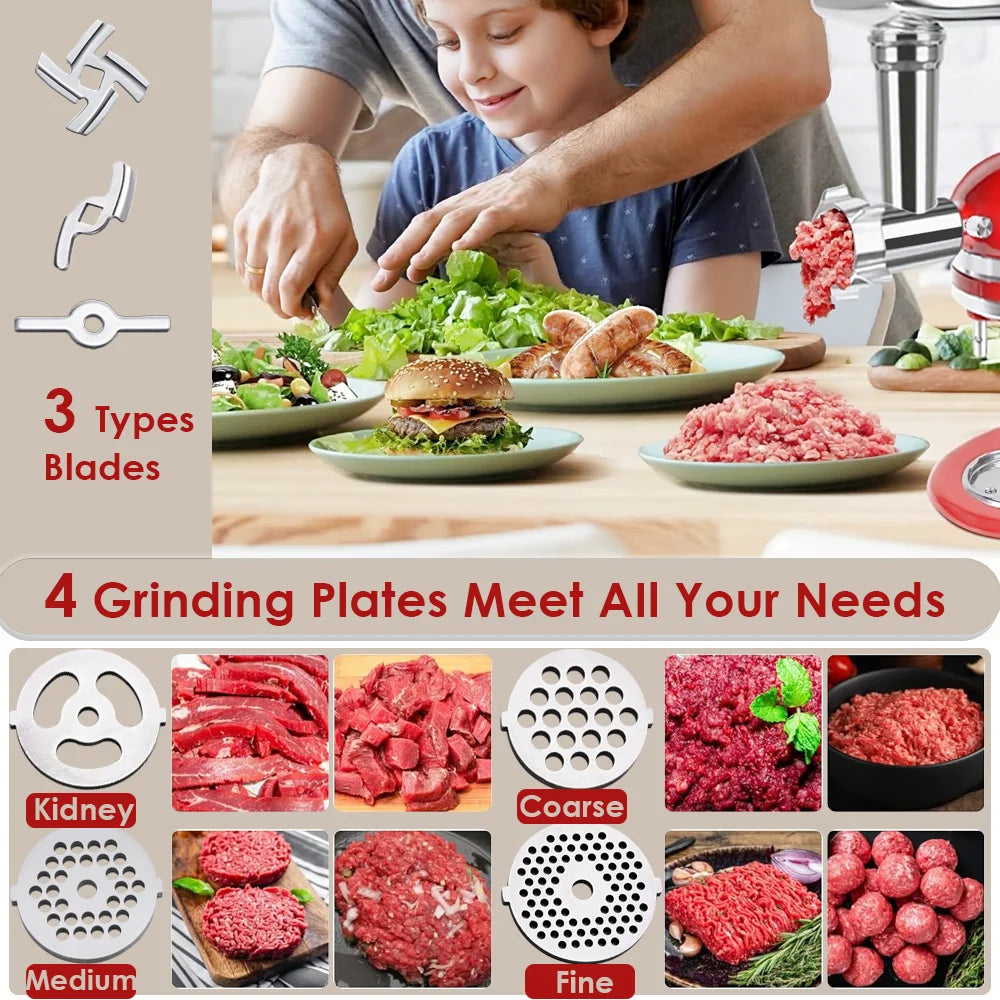 embouts pratiques KitchenAid pour hachoir