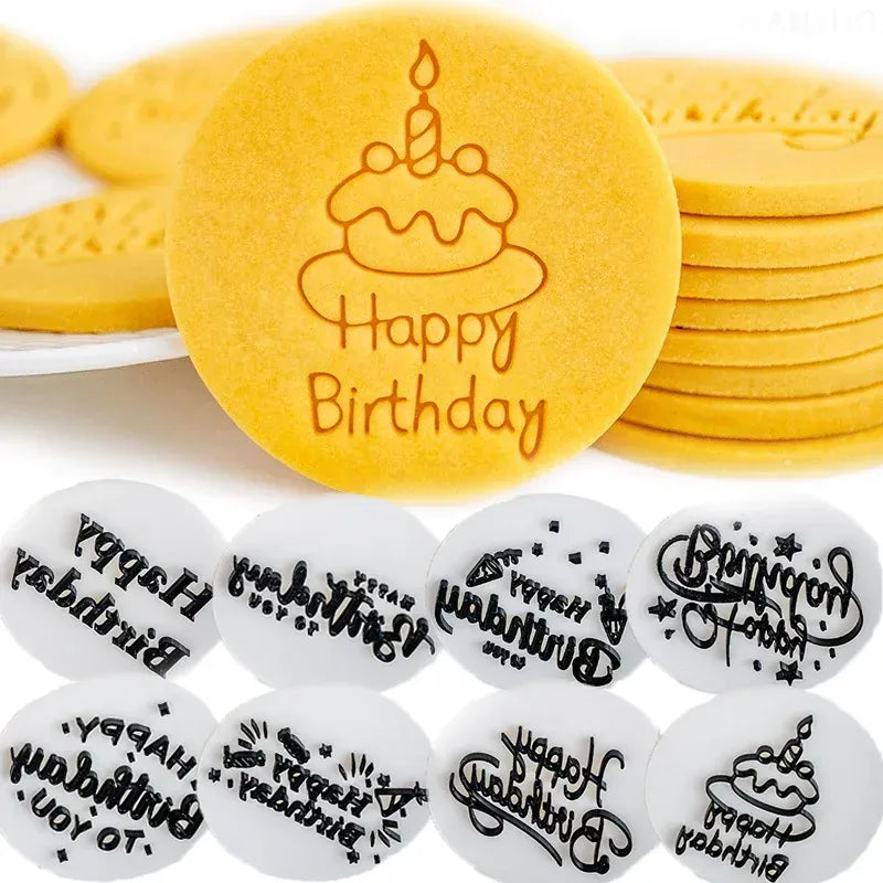 Emporte-pièces à biscuits "Joyeux Anniversaire" - Set de 6 pièces décoratives emportepieces
