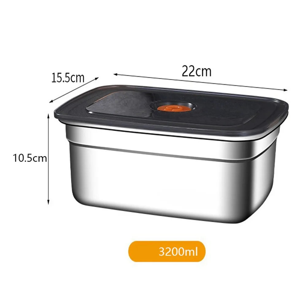 Lunch Box Inox 600 à 3200 ml avec Couvercle Hermétique