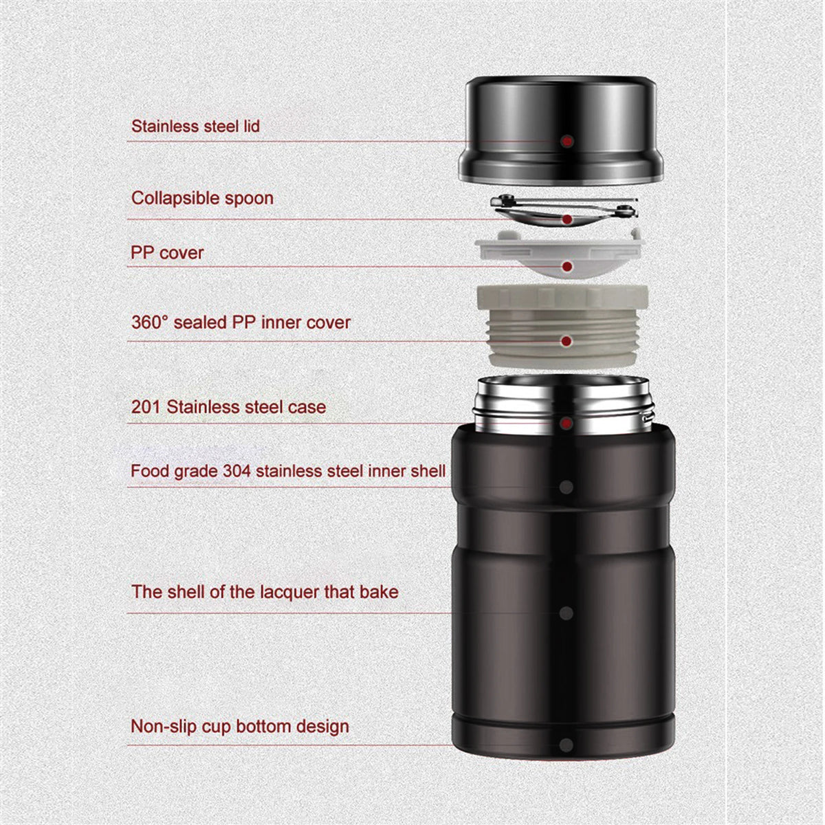 thermos inox pour repas chauds