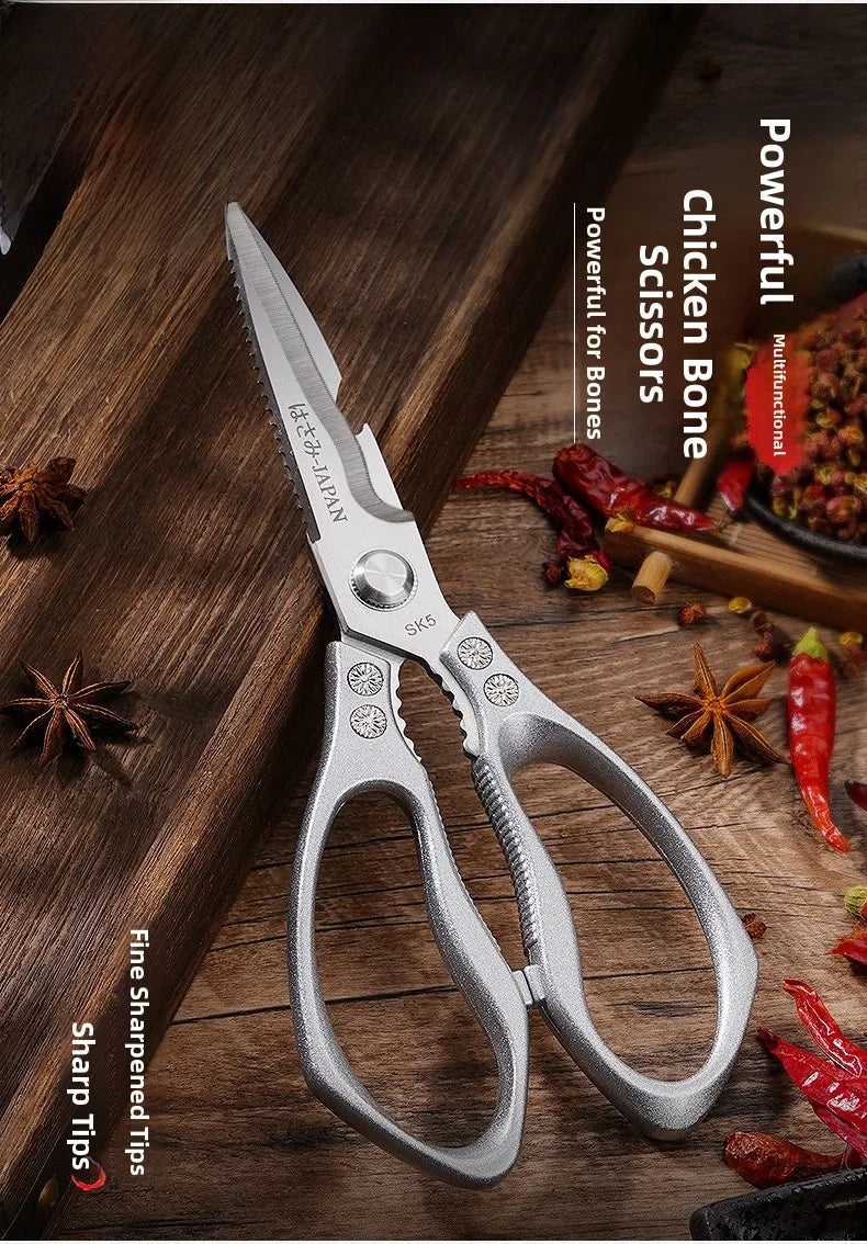ciseaux de cuisine multifonctionnels en inox