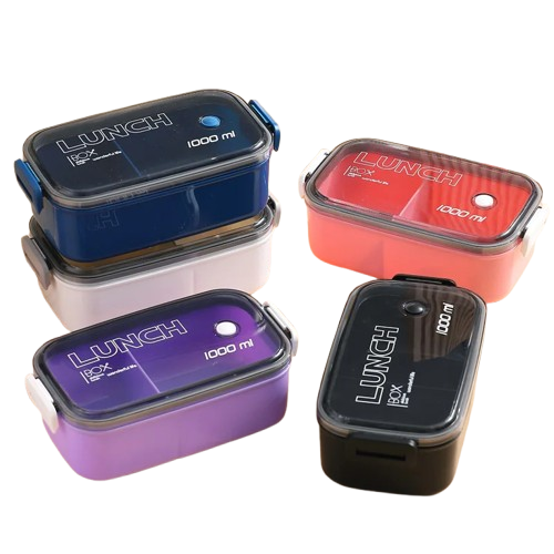 Lunch Box Hermétique 1000ml Plastique Résistant au Micro-ondes