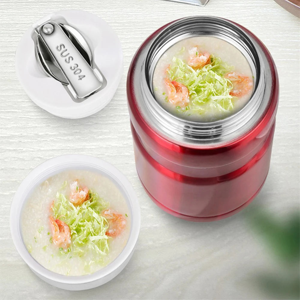 thermos pour aliments avec cuillère incluse
